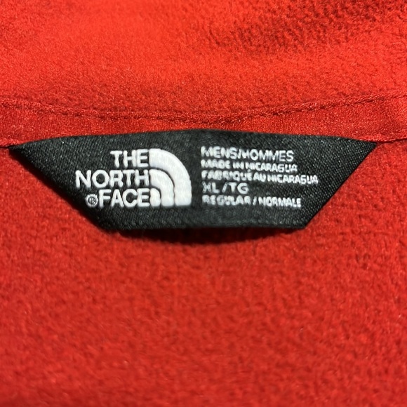 EXC The North Face Micro Fleece Zip Neck Pullover Top Men’s XL Burnt Red - Picture 3 of 17